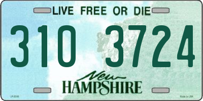 NH license plate 3103724