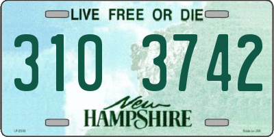 NH license plate 3103742