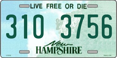 NH license plate 3103756