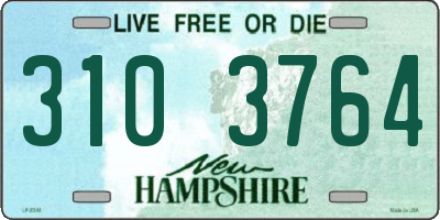 NH license plate 3103764