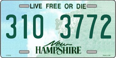 NH license plate 3103772