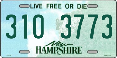 NH license plate 3103773