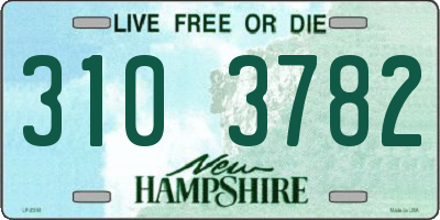 NH license plate 3103782