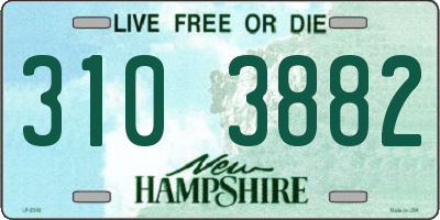 NH license plate 3103882
