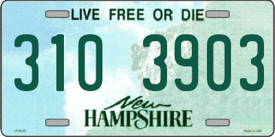 NH license plate 3103903