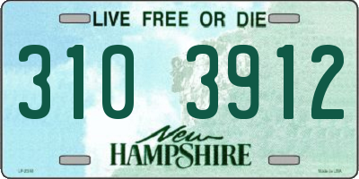 NH license plate 3103912