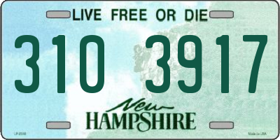 NH license plate 3103917