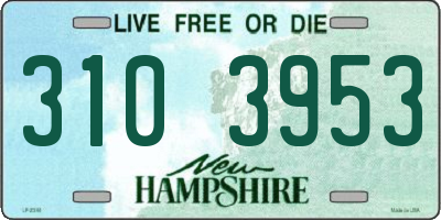 NH license plate 3103953