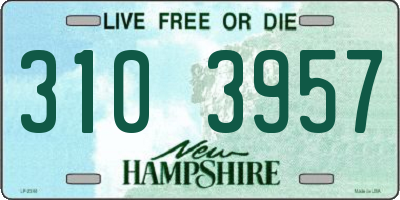 NH license plate 3103957
