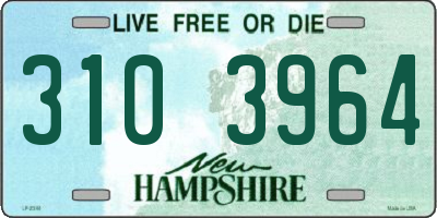 NH license plate 3103964