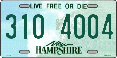 NH license plate 3104004
