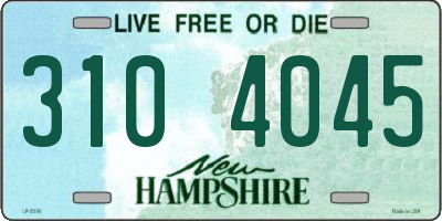 NH license plate 3104045