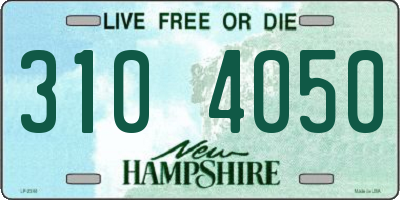 NH license plate 3104050