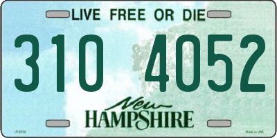 NH license plate 3104052
