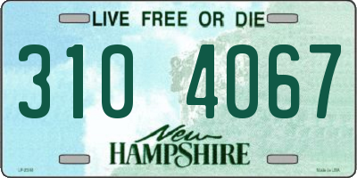 NH license plate 3104067
