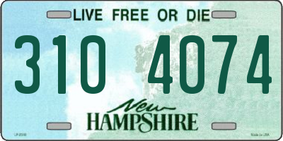 NH license plate 3104074