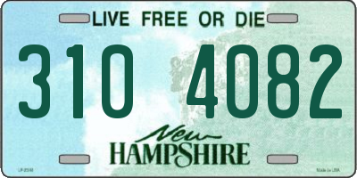 NH license plate 3104082