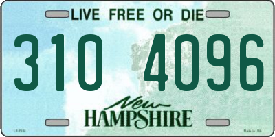 NH license plate 3104096