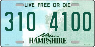 NH license plate 3104100