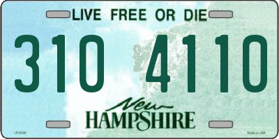 NH license plate 3104110