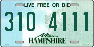 NH license plate 3104111