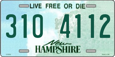 NH license plate 3104112