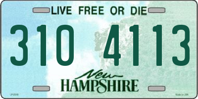 NH license plate 3104113