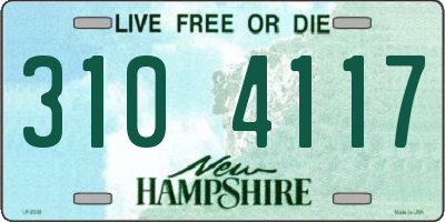NH license plate 3104117