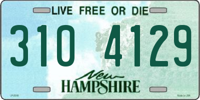 NH license plate 3104129