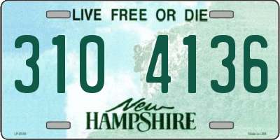 NH license plate 3104136