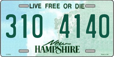 NH license plate 3104140
