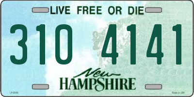 NH license plate 3104141