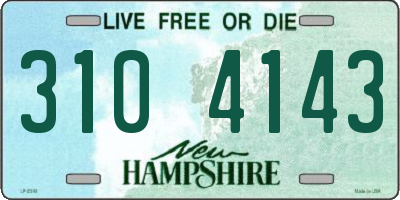 NH license plate 3104143