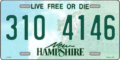 NH license plate 3104146