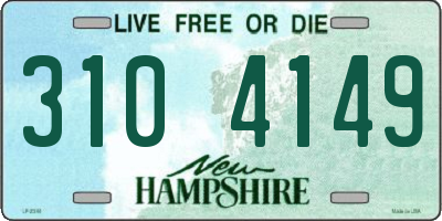 NH license plate 3104149