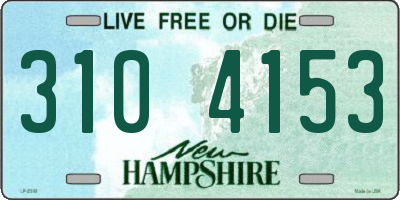 NH license plate 3104153
