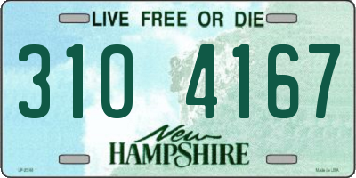 NH license plate 3104167