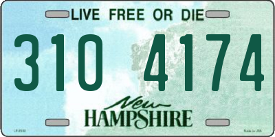 NH license plate 3104174