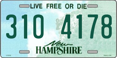 NH license plate 3104178