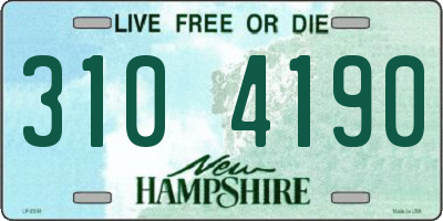 NH license plate 3104190