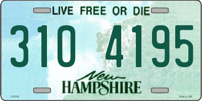 NH license plate 3104195