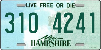 NH license plate 3104241