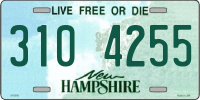 NH license plate 3104255