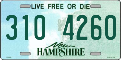 NH license plate 3104260