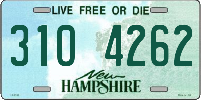 NH license plate 3104262