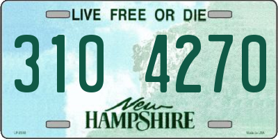 NH license plate 3104270