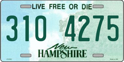 NH license plate 3104275