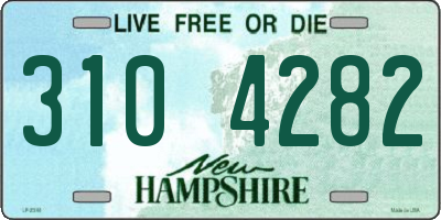 NH license plate 3104282