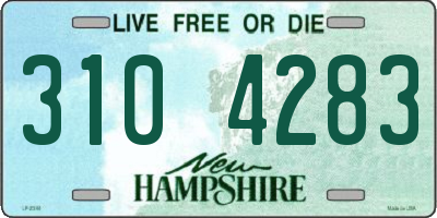 NH license plate 3104283