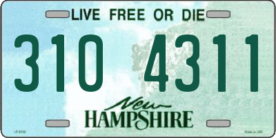 NH license plate 3104311